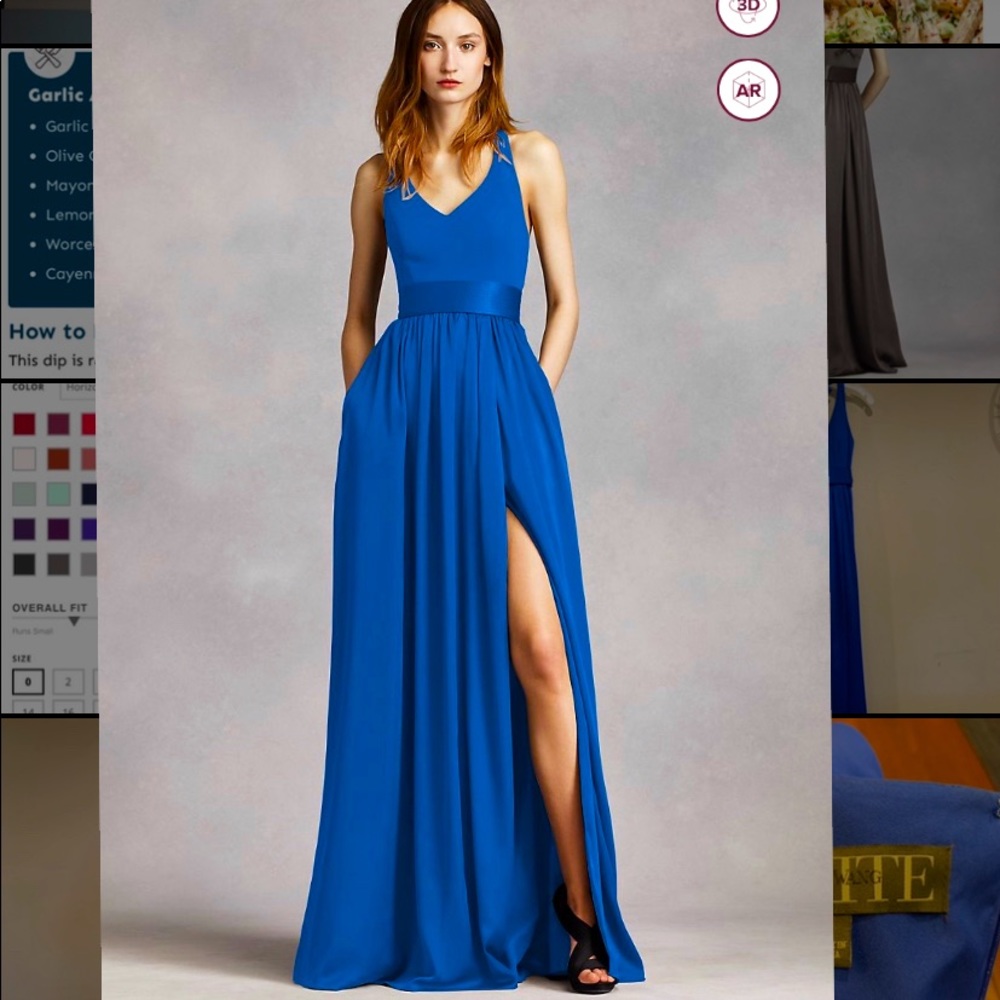 White by Vera Wang Bridesmaid/ Prom dress